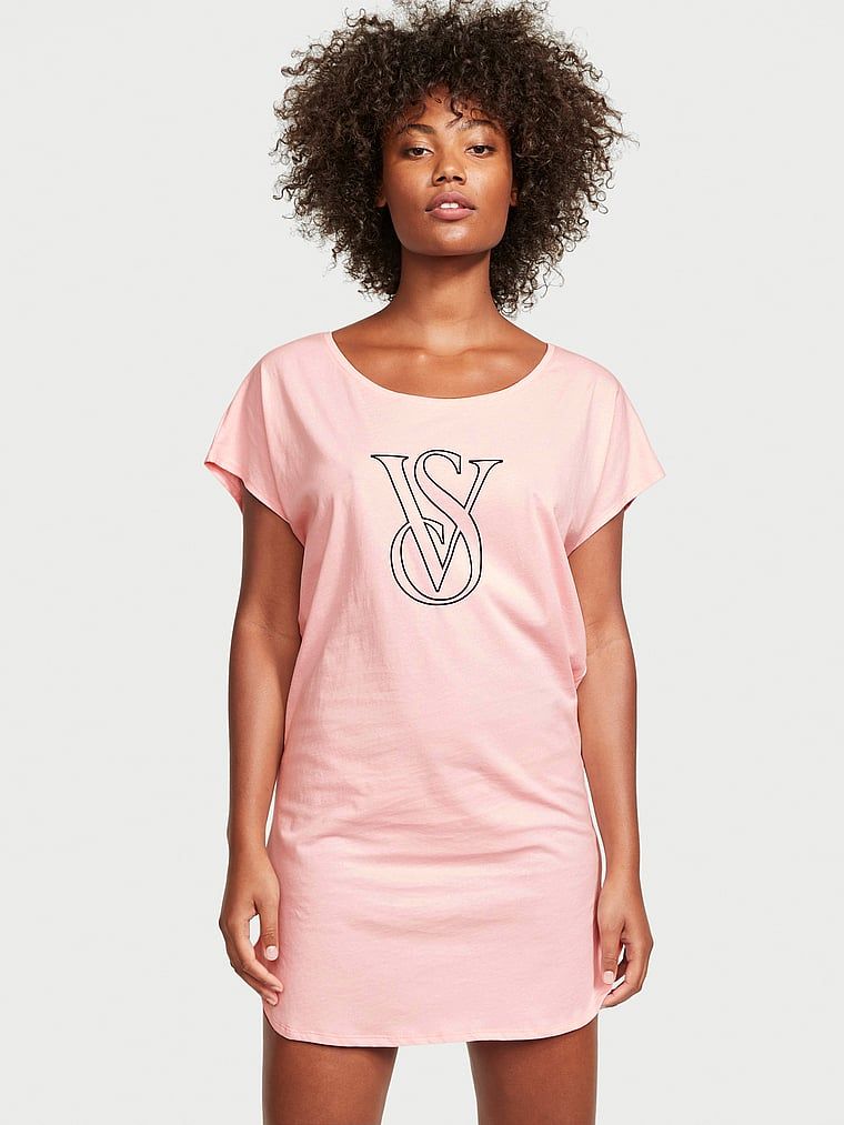 Ночная сорочка женская Victoria's Secret 11192152 розовая М/L