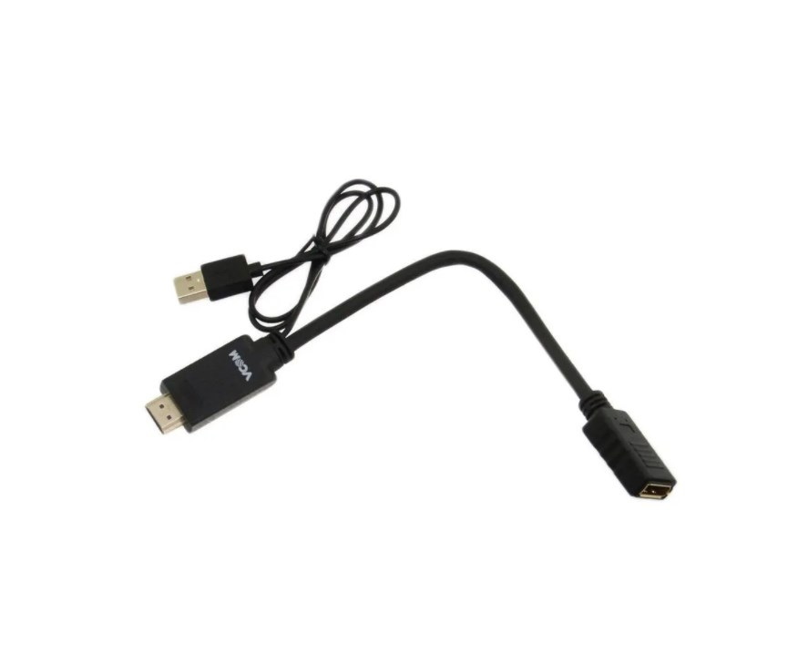 фото Кабель vcom hdmi - usb / displayport m-f 0,15m (cg599-0.15m)