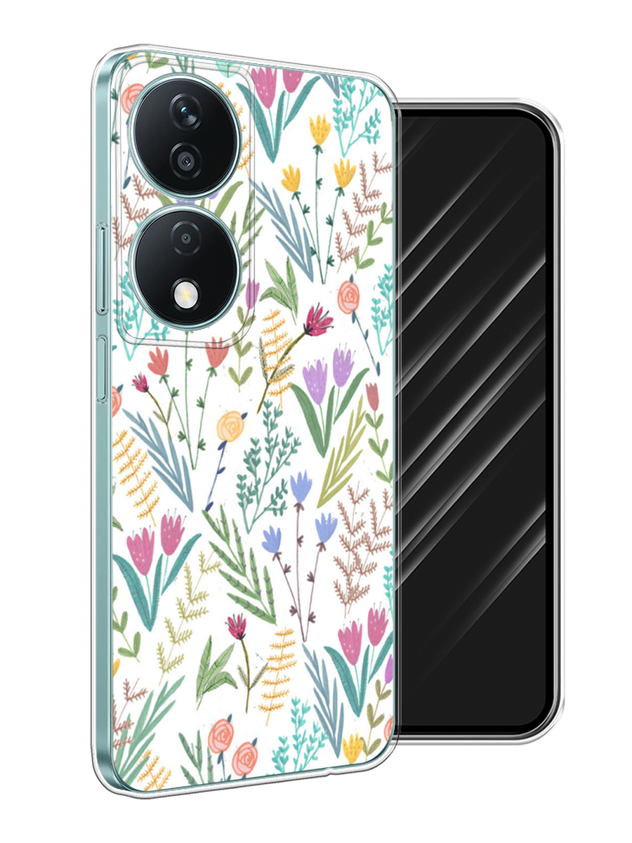 

Чехол Awog на Honor X7B "Полевые цветы рисунок", Белый;зеленый, 6123350-1