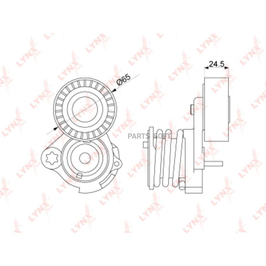 

LYNXAUTO PT-3225 Натяжитель приводного ремня 1шт