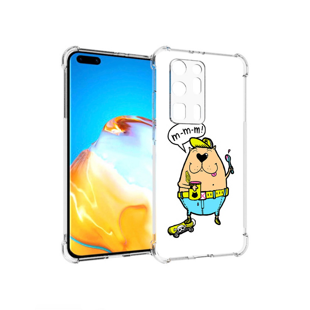 

Чехол MyPads Tocco для Huawei P40 Pro+ Бобр, Прозрачный, Tocco