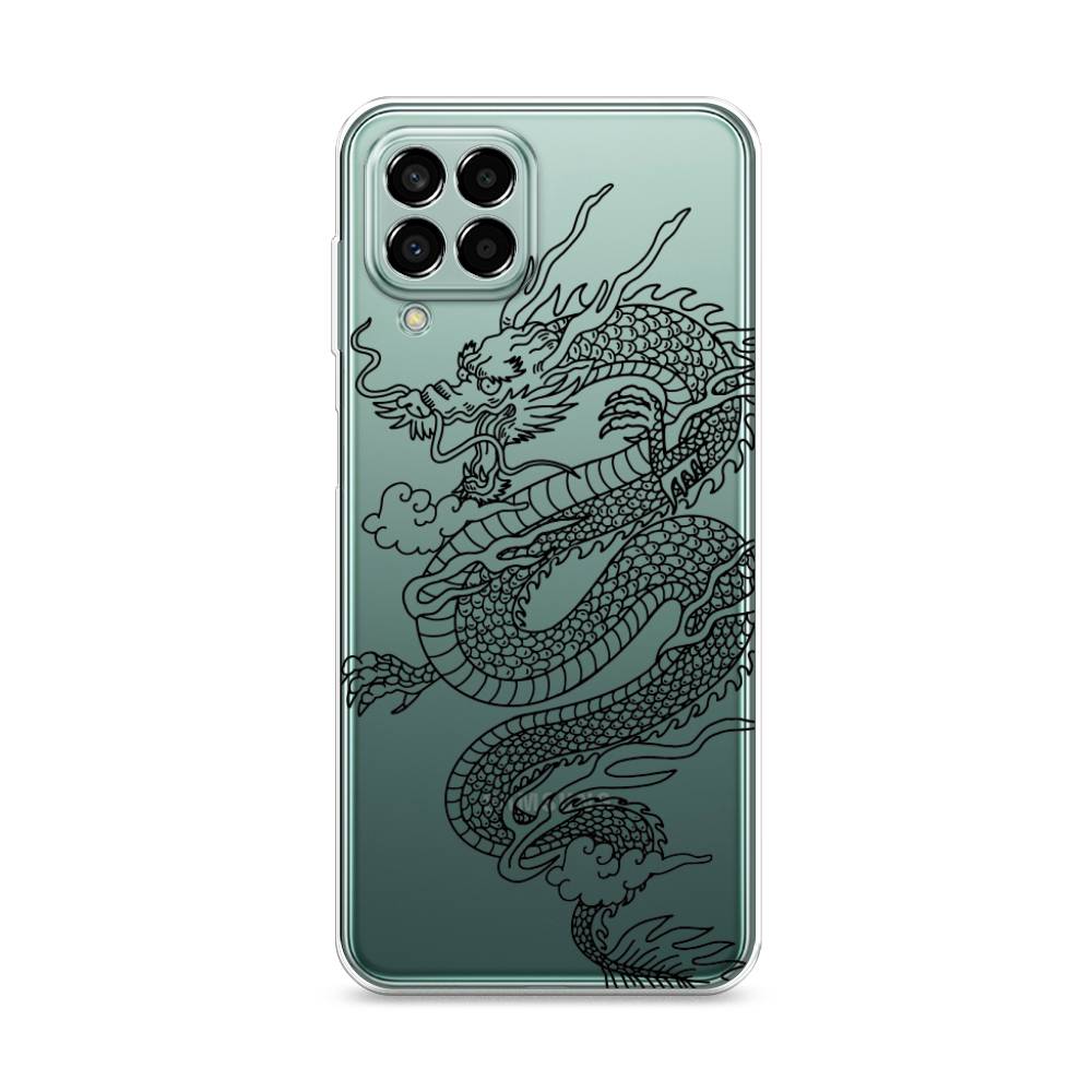 

Чехол на Samsung Galaxy M33 "Большой китайский дракон", Черный;серый, 2105650-1