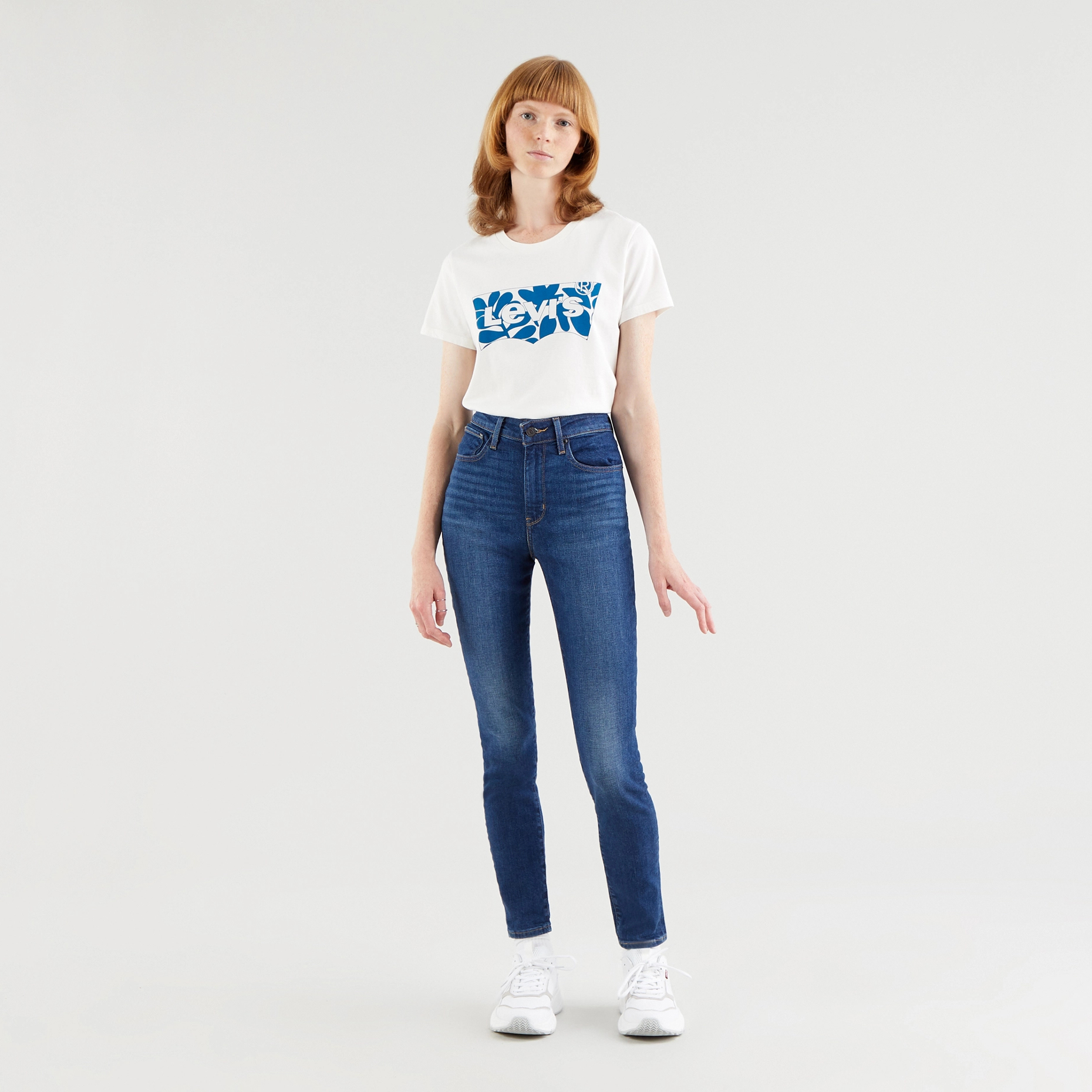 фото Джинсы женские levi's 721 high rise skinny синие 32/32