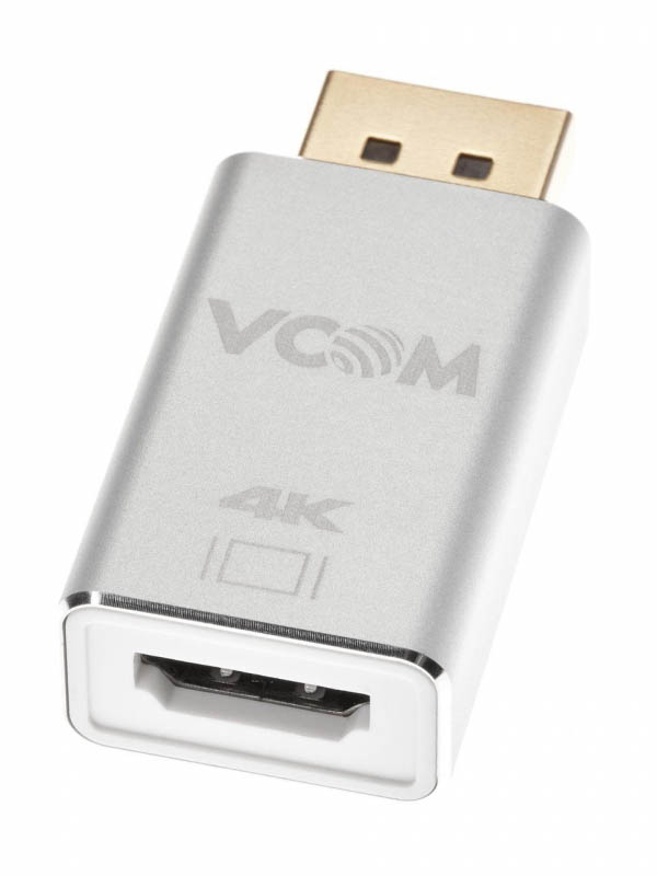 Кабель для компьютера Vcom DP /M - HDMI /F 4K CA341 серебристый