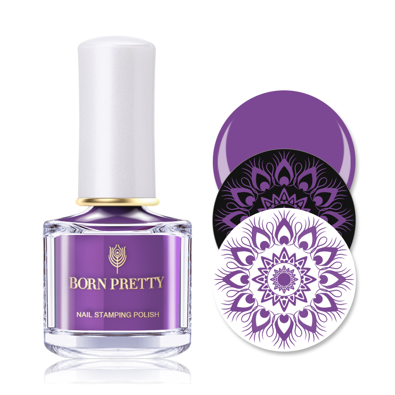 Лак Born Pretty для стемпинга Purple Color Series 42862-05 Q-05 6 мл pretty love двойное эрекционное виброкольцо с клиторальным отростком кролик prettylove osmond