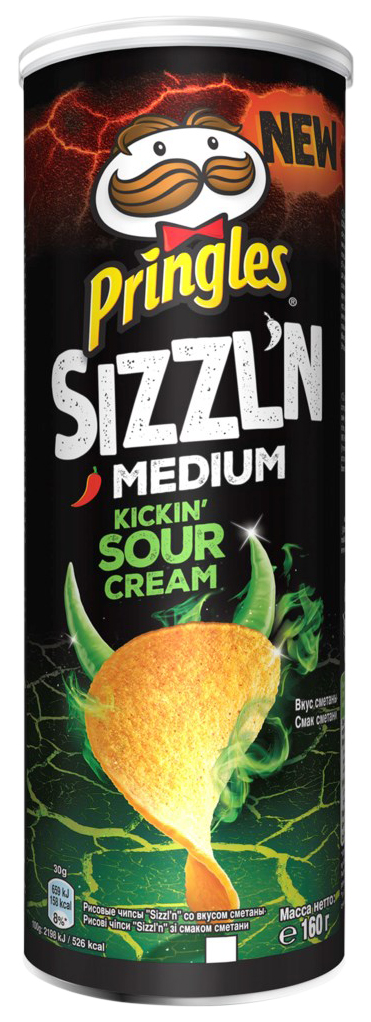 

Чипсы Pringles Sizzln рисовые со вкусом сметаны 160 г