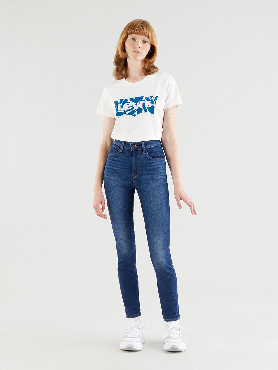 

Джинсы женские Levi's 721 High Rise Skinny синие 28/32, Синий, 721 High Rise Skinny
