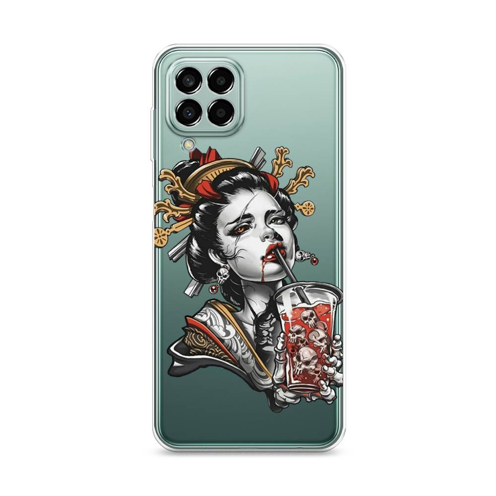 

Чехол на Samsung Galaxy M33 "Опасная гейша", Красный;черный;серый, 2105650-4