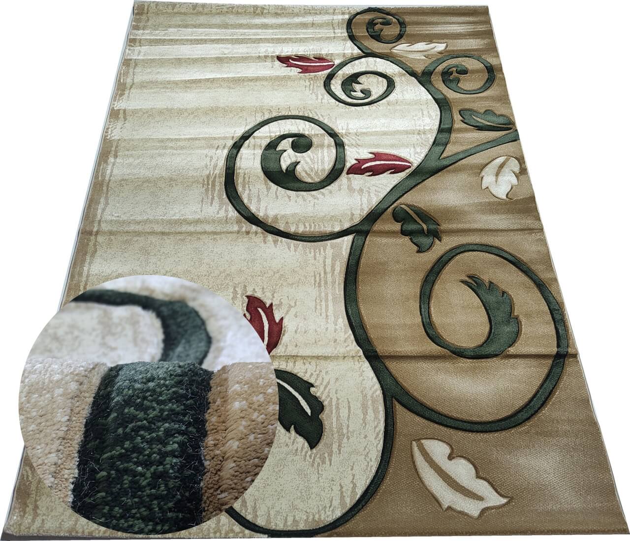 фото Ковер белка imperial carving (3004_cream / d.beige) прямоугольник 2,0х3,0