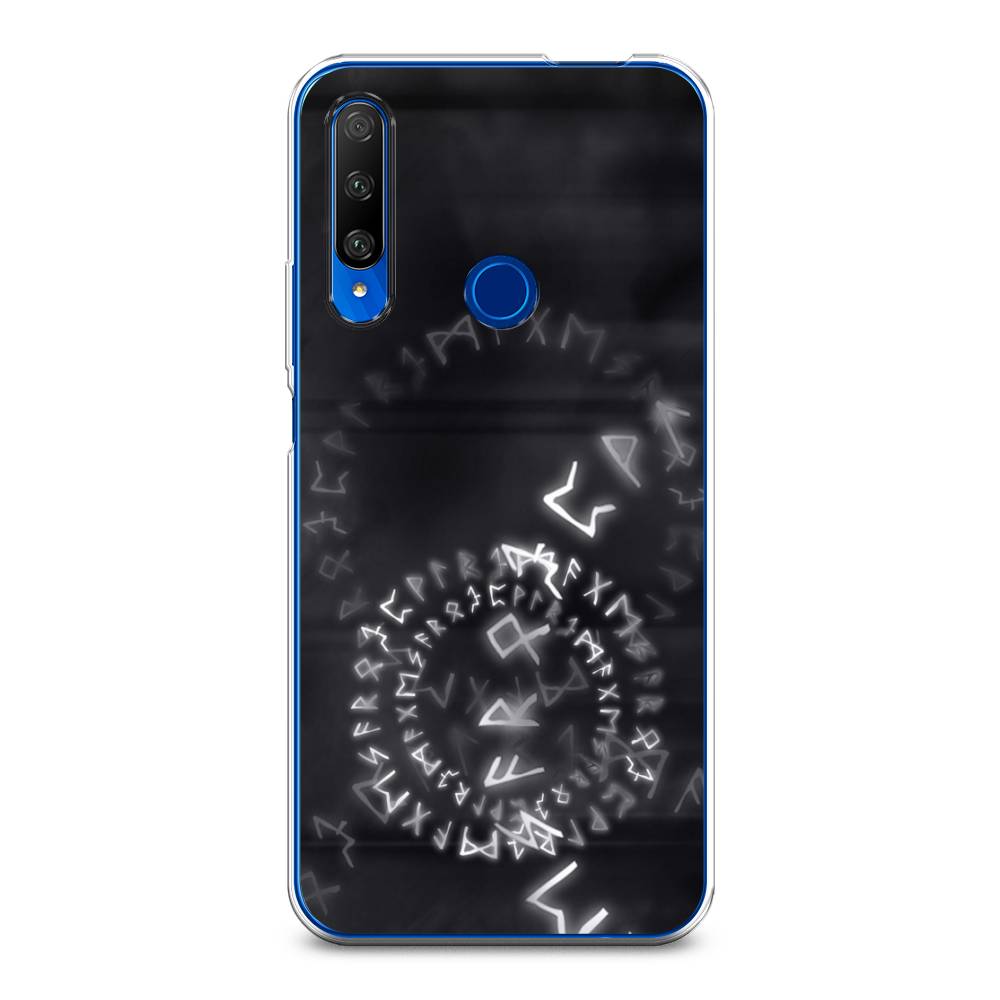 

Чехол на Huawei Honor 9X Premium "Руны", Серый;черный, 610650-3