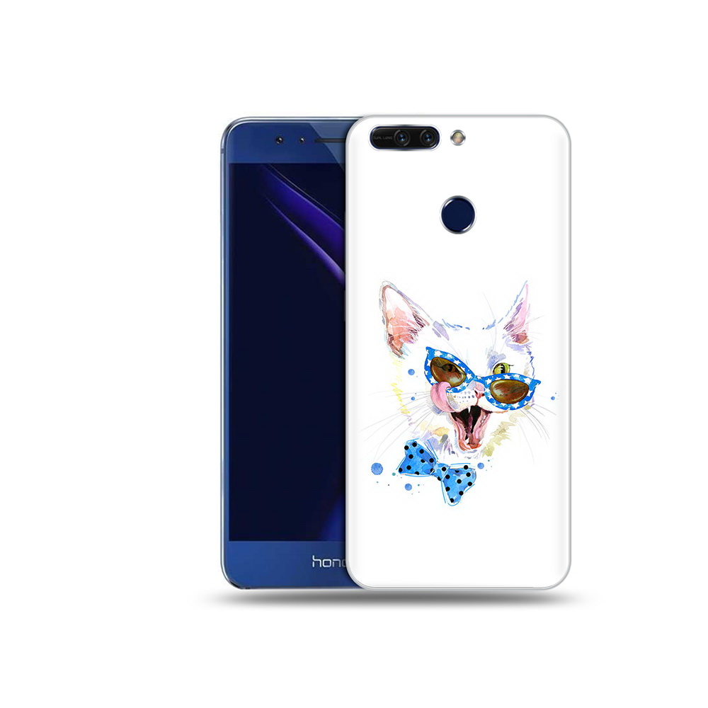 

Чехол MyPads Tocco для Honor 8 Pro белый кот (PT66177.42.229), Tocco