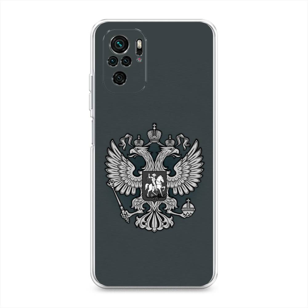 

Чехол Awog на Poco M5s / Сяоми Поко M5s "Герб России серый", 316250-5