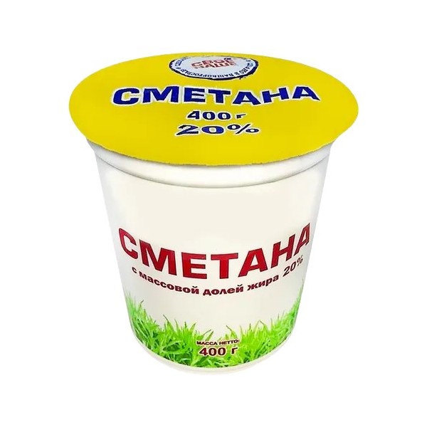 

Сметана Свое Наше 20% бзмж 400 г