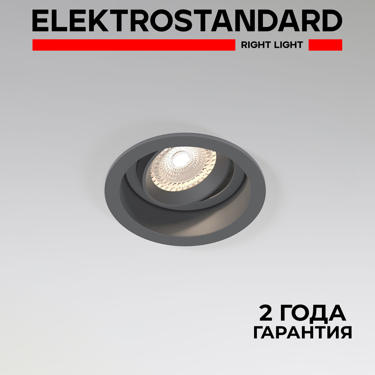 

Встраиваемый круглый поворотный светильник Elektrostandard Tune 25014/01 графит GU10, Tune