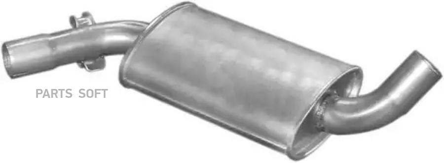 

POLMOSTROW 3072 Глушитель средняя часть 1шт