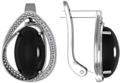 

Серьги из серебра с агатом ПРИВОЛЖСКИЙ ЮВЕЛИР 351548-AG73FA11, 351548-AG73FA11