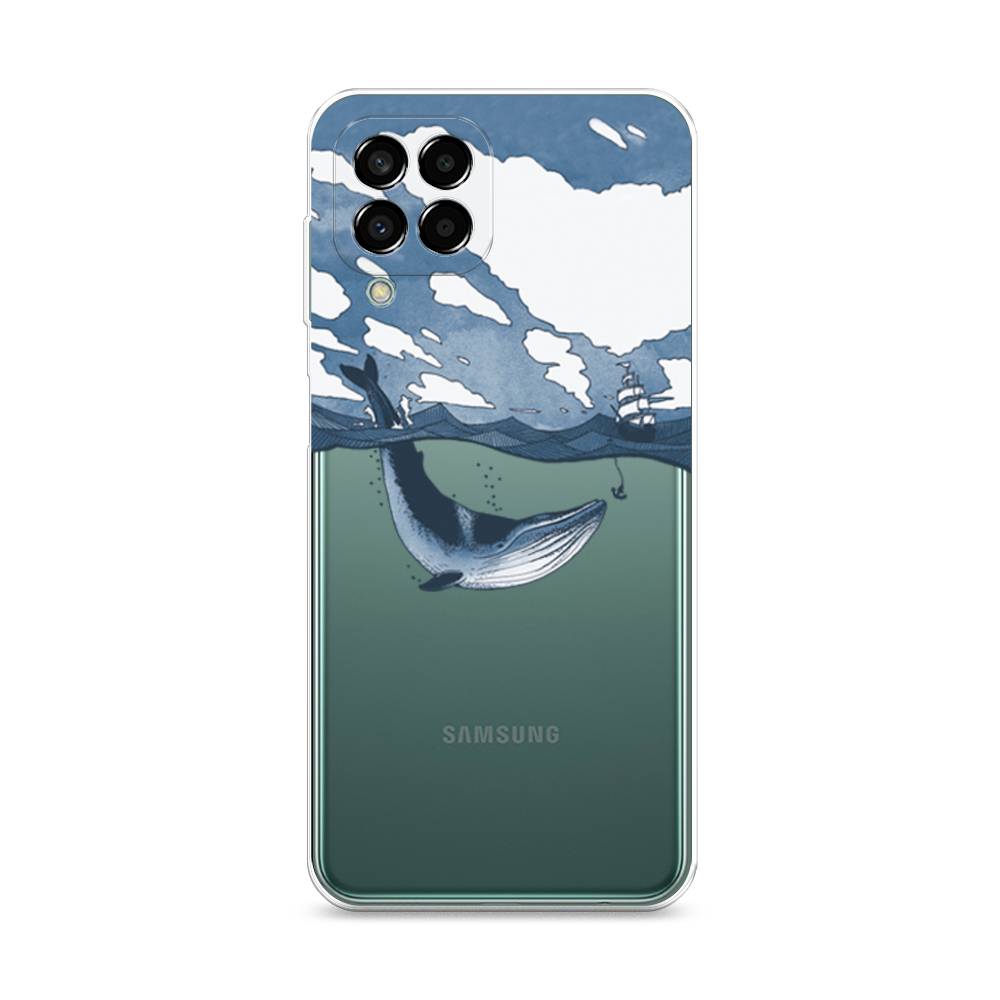 

Чехол на Samsung Galaxy M33 "Большой кит", Синий, 2105650-1