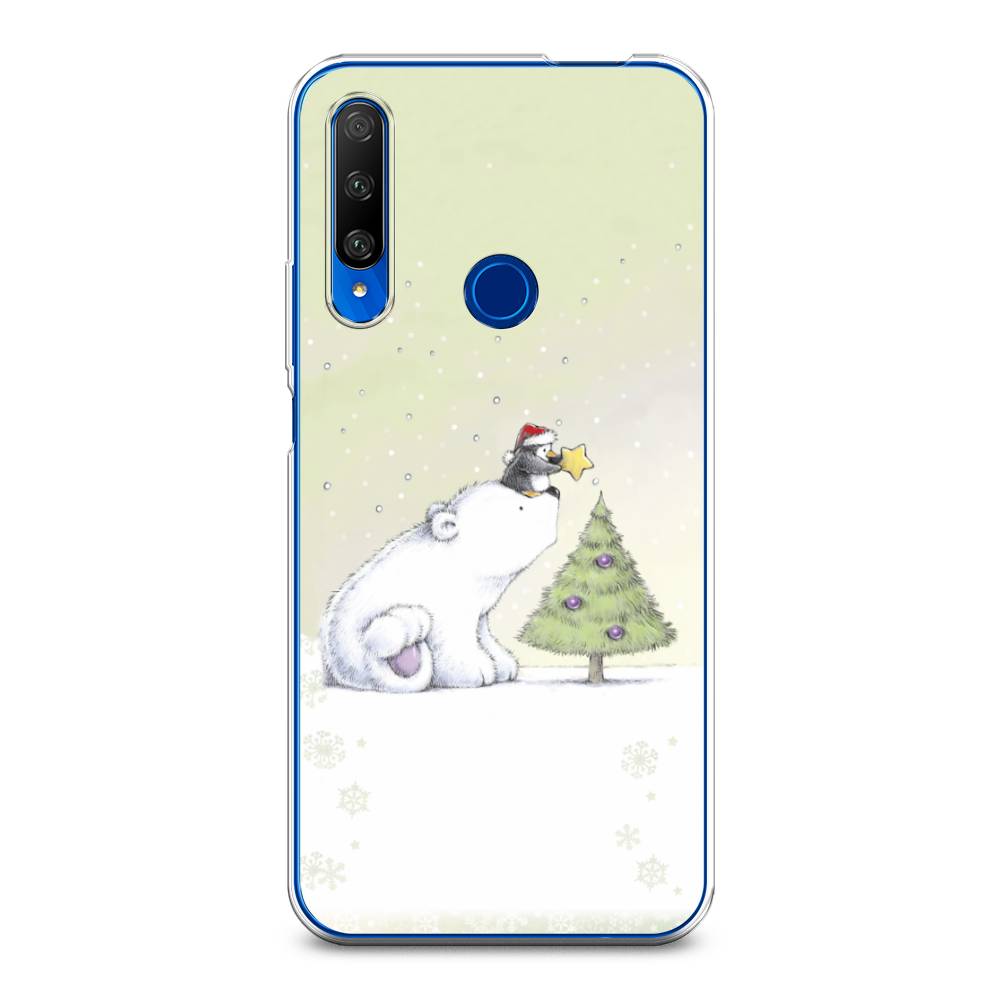 

Чехол на Huawei Honor 9X Premium "Украшение елки", Белый;бежевый, 610650-5