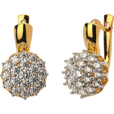 

Серьги из серебра с фианитом Эстет 01С1513872РАЦ, 01С1513872РАЦ