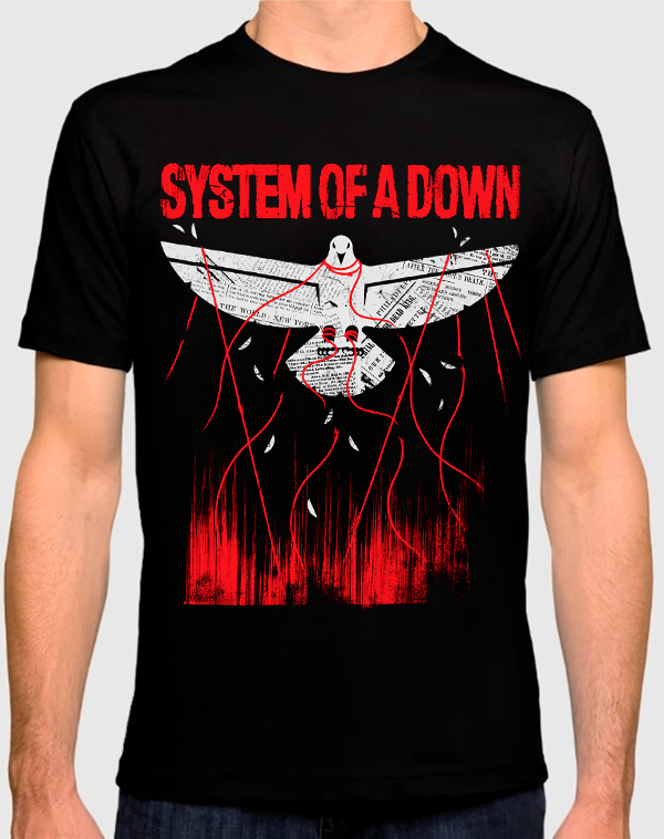 фото Футболка мужская dream shirts группа system of a down 50007482 черная xs