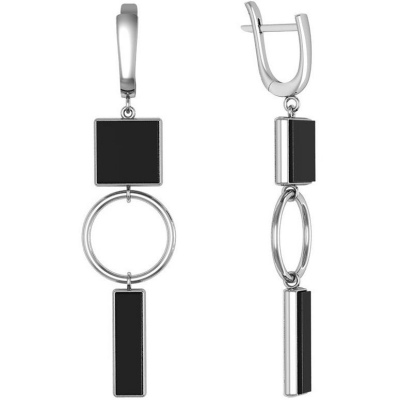 

Серьги из серебра с агатом ПРИВОЛЖСКИЙ ЮВЕЛИР 391849-AG73, 391849-AG73