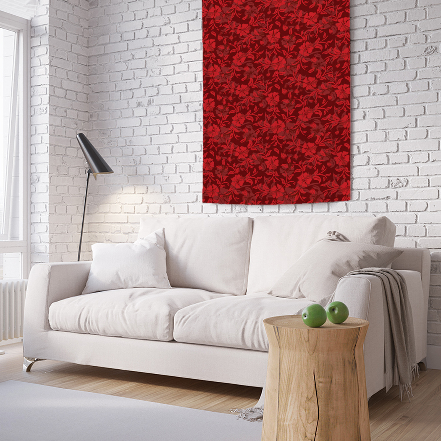 

Вертикальное фотопанно на стену JoyArty Красные цветы 100x150 см, Красные цветы
