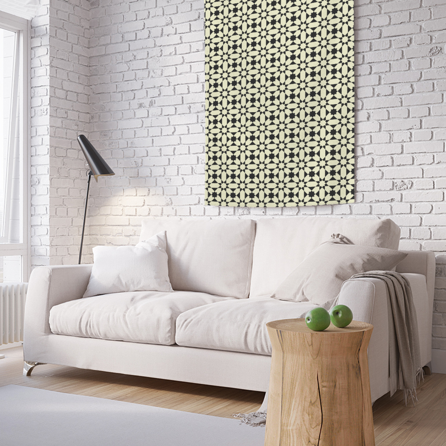 

Вертикальное фотопанно на стену JoyArty Цветочные геометрические ряды 100x150 см, Цветочные геометрические ряды