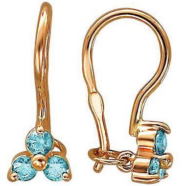 

Серьги из красного золота со шпинелью Эстет 01С218269-6, 01С218269-6