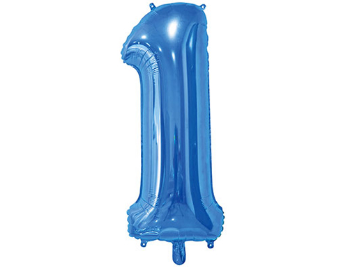 

1207-3678 Шар К ЦИФРА 1 26" Blue (цена за 1 шт.)