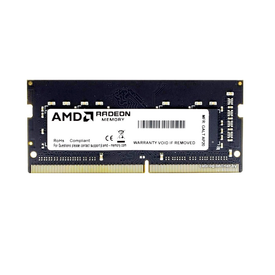 Оперативная память AMD 8Gb DDR4 3200MHz SO-DIMM (R948G3206S2S-U)