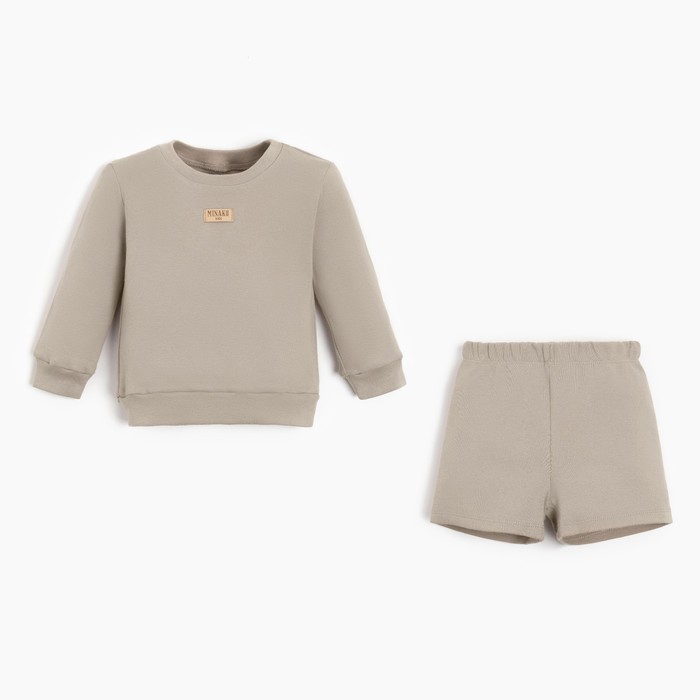 

Костюм повседневный MINAKU Basic Line BABY, Серый, 80, Basic Line BABY