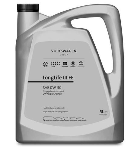 

Моторное масло VAG синтетическое VW Longlife III SAE 0W30 EU 5л
