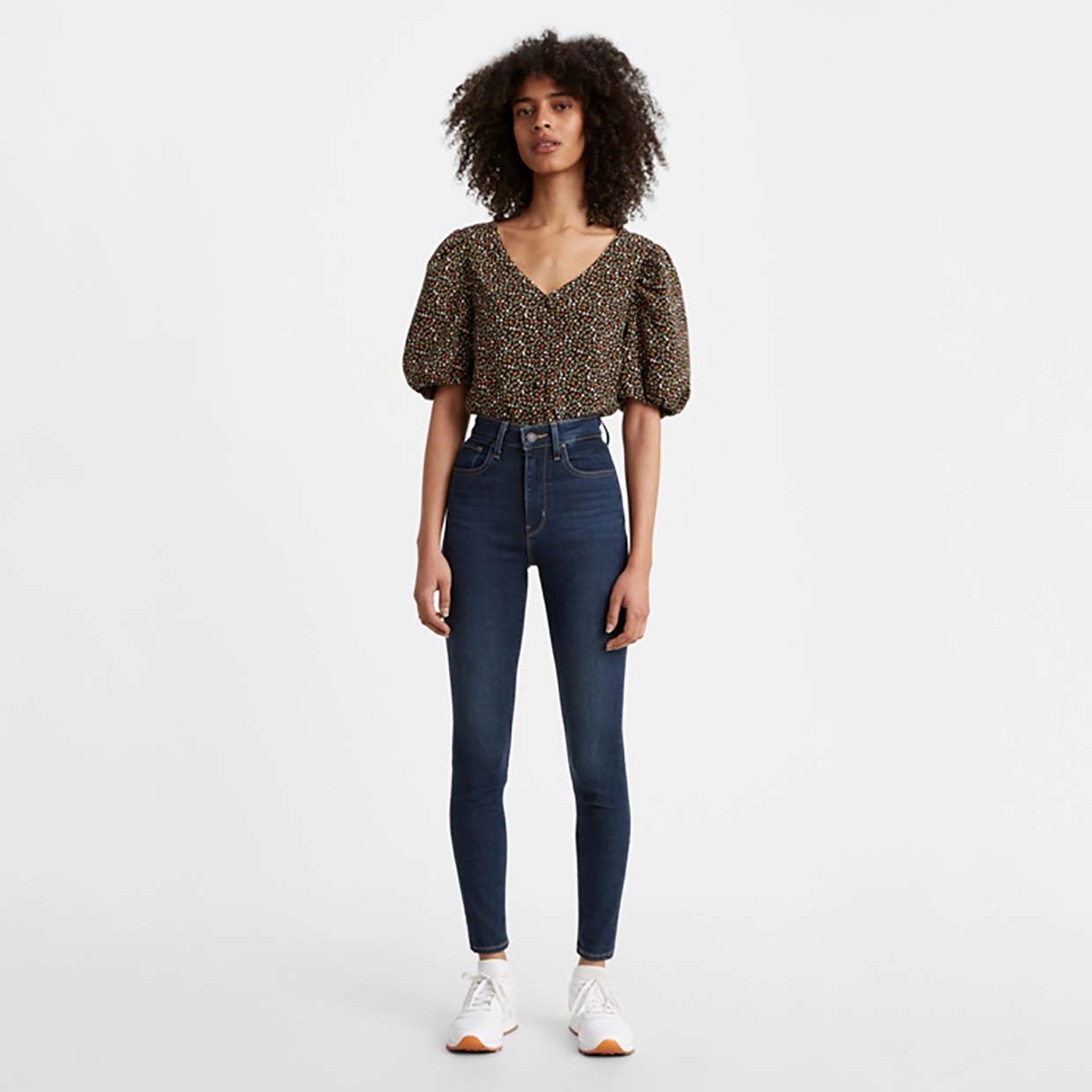 фото Джинсы женские levi's 721 high rise skinny синие 28/28