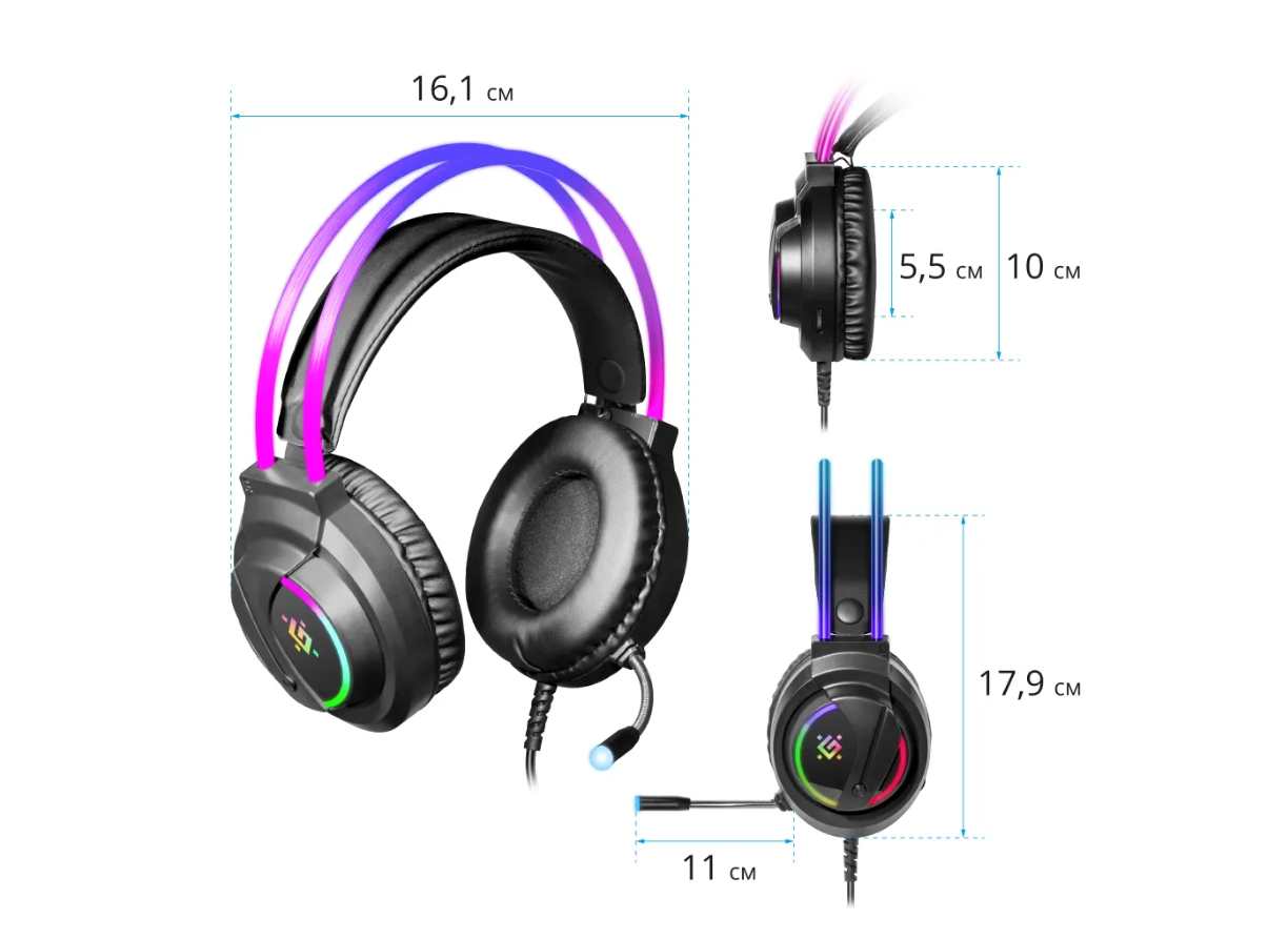 

Наушники Defender Flame Black, Flame