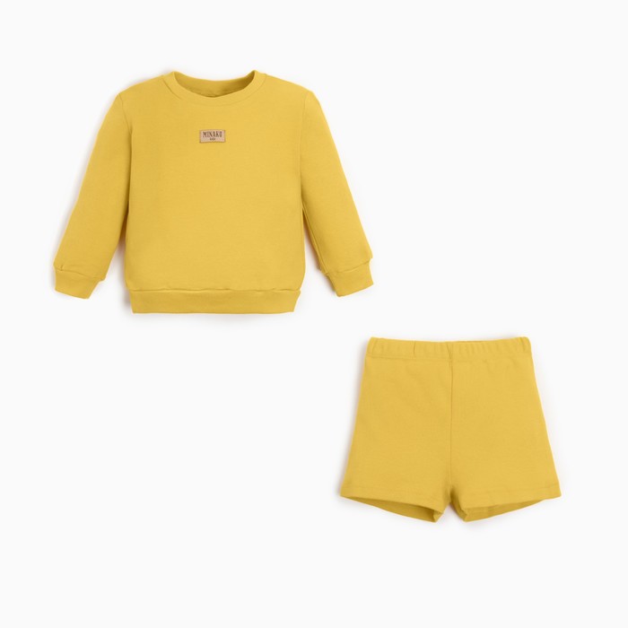 

Костюм повседневный детские MINAKU Basic Line BABY, желтый, 80, Basic Line BABY