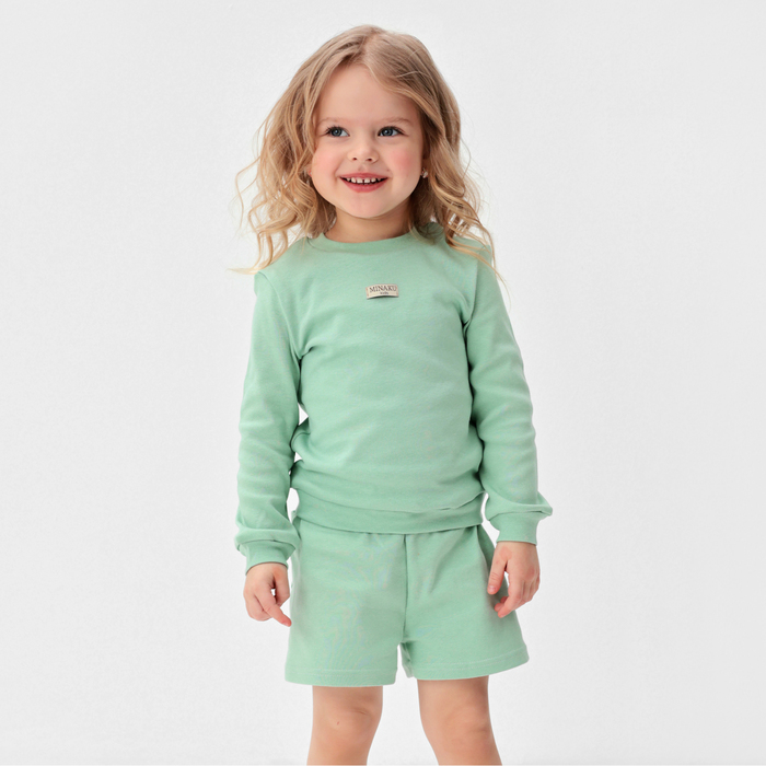 

Костюм повседневный MINAKU Basic Line BABY, зеленый, 80, Basic Line BABY