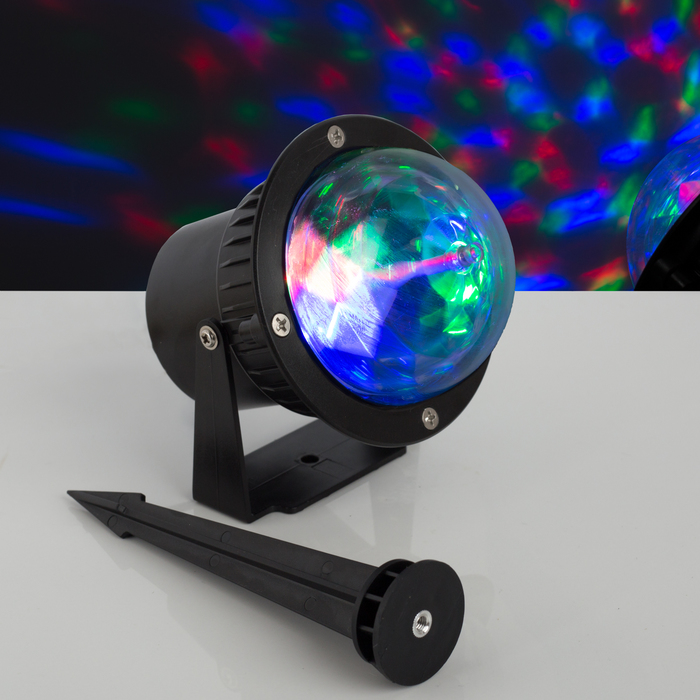 

Световой прибор «Хрустальный шар», IP65, пульт ДУ, свечение RGB, 12 В