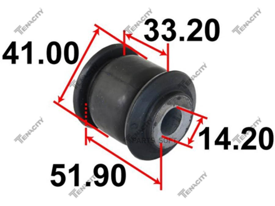 

Сайлентблок AAMHO1074 51350-T7W-A00-B Front (TENACITY)