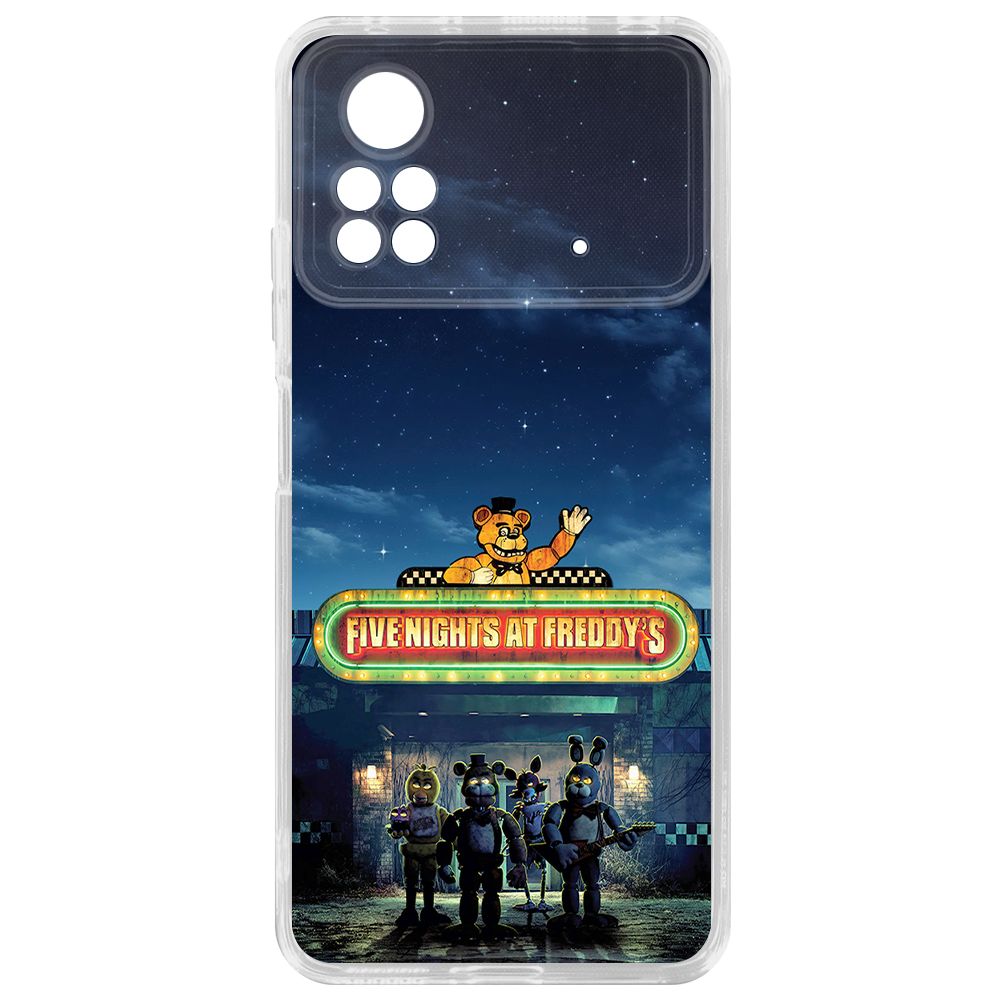 

Чехол-накладка Krutoff Clear Case ФНАФ - Банда вместе для Xiaomi Poco X4 Pro 5G, Прозрачный