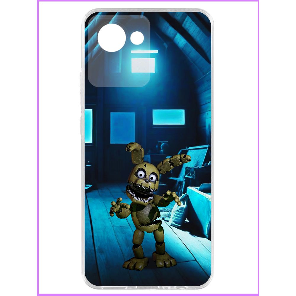 

Чехол-накладка Krutoff Clear Case ФНАФ - Плюштрап для Realme C30, Прозрачный