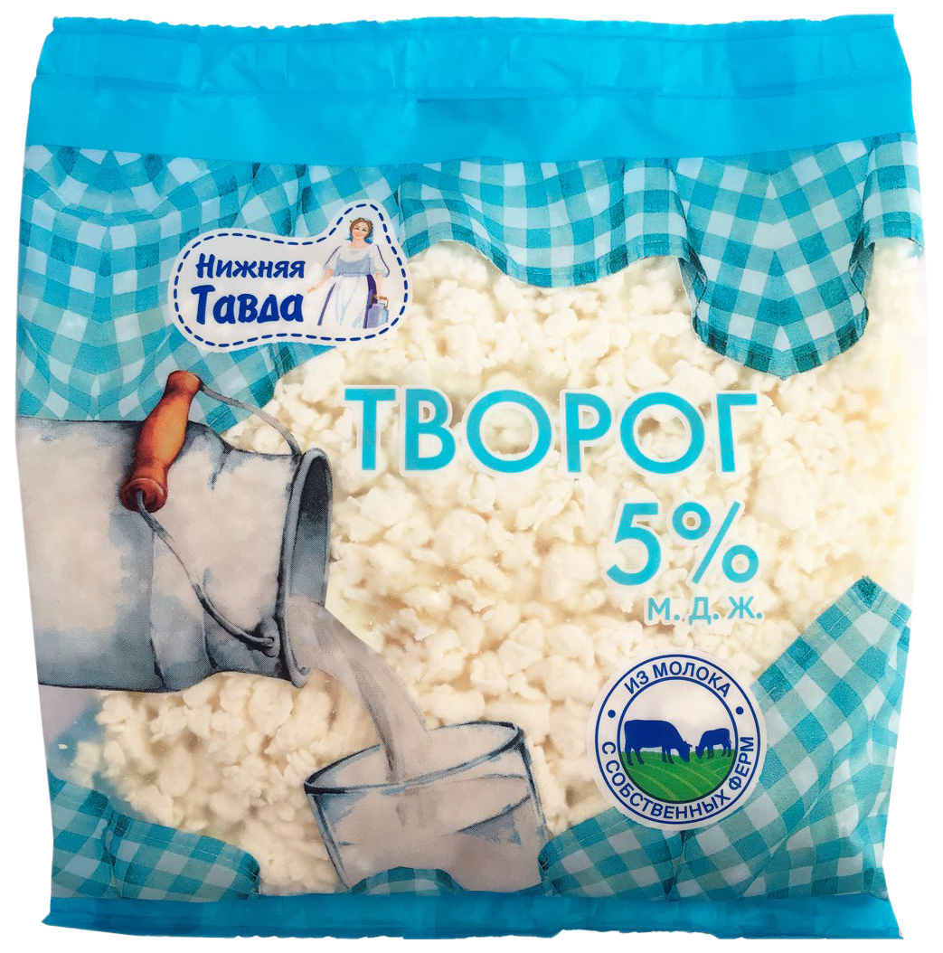 

Творог Нижняя Тавда 5% 300 г бзмж