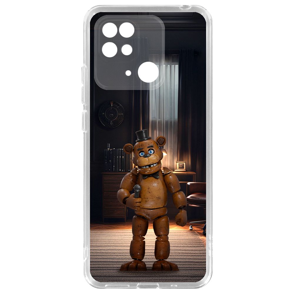 

Чехол-накладка Krutoff Clear Case ФНАФ - Медведь Фредди для Xiaomi Redmi 10C, Прозрачный