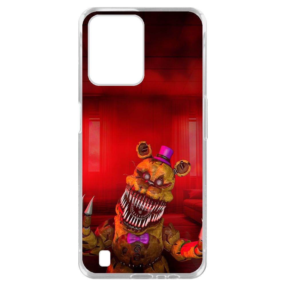

Чехол-накладка Krutoff Clear Case ФНАФ - Фредди атакует для Realme C31, Прозрачный