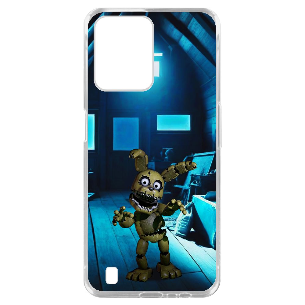

Чехол-накладка Krutoff Clear Case ФНАФ - Плюштрап для Realme C31, Прозрачный