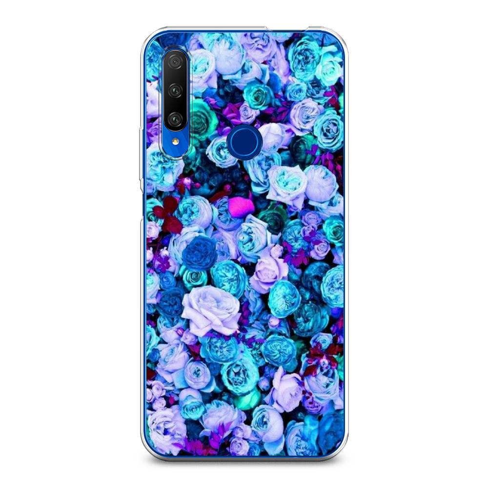 

Чехол на Huawei Honor 9X Premium "Цветочный ковер", Фиолетовый, 610650-2