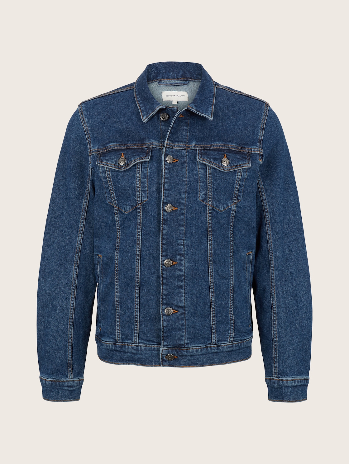 

Джинсовая куртка мужская Tom Tailor 1033317 синяя 2XL, 1033317