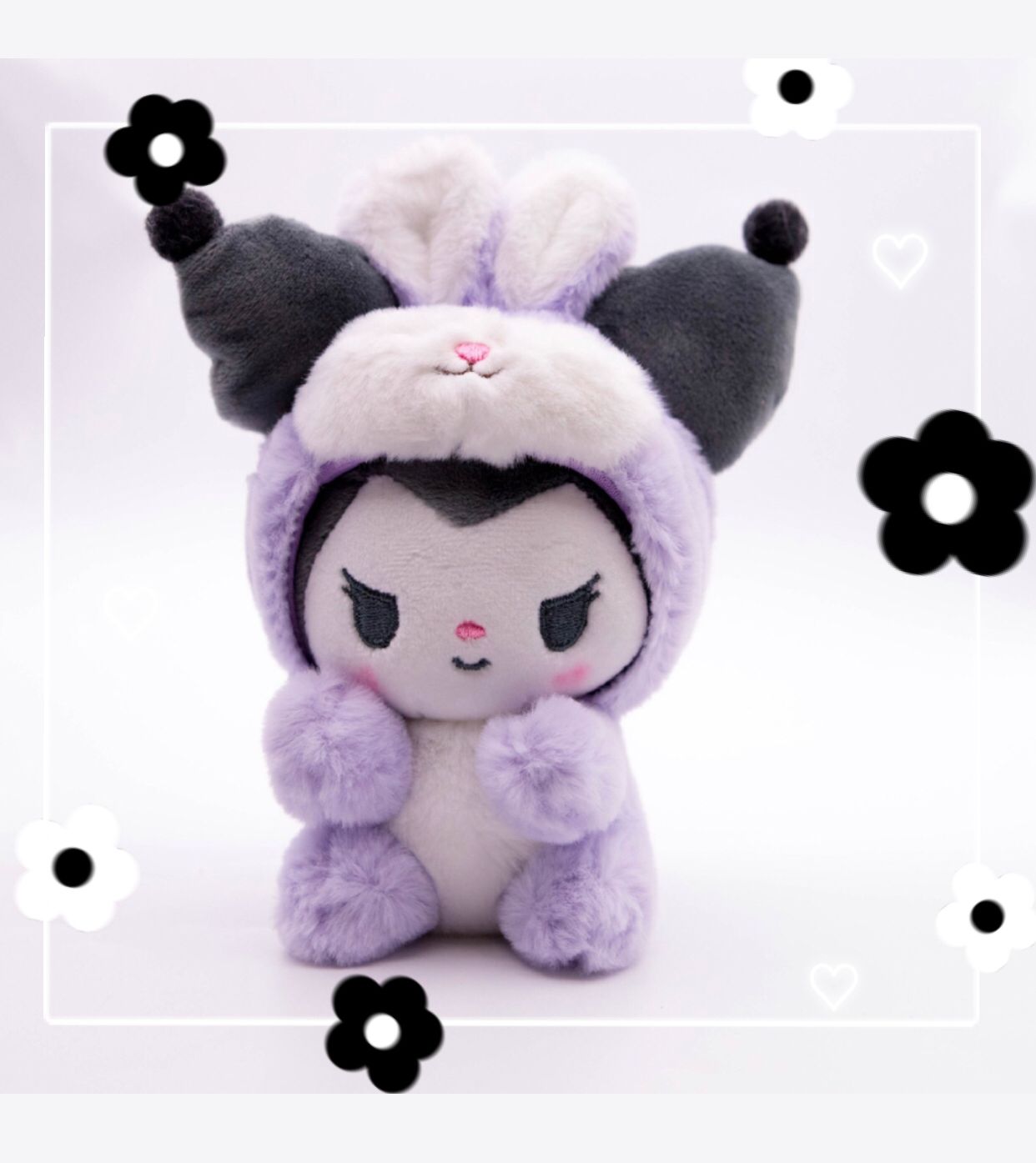 Мягкая игрушка брелок Hello Kitty фиолетовый 12 см