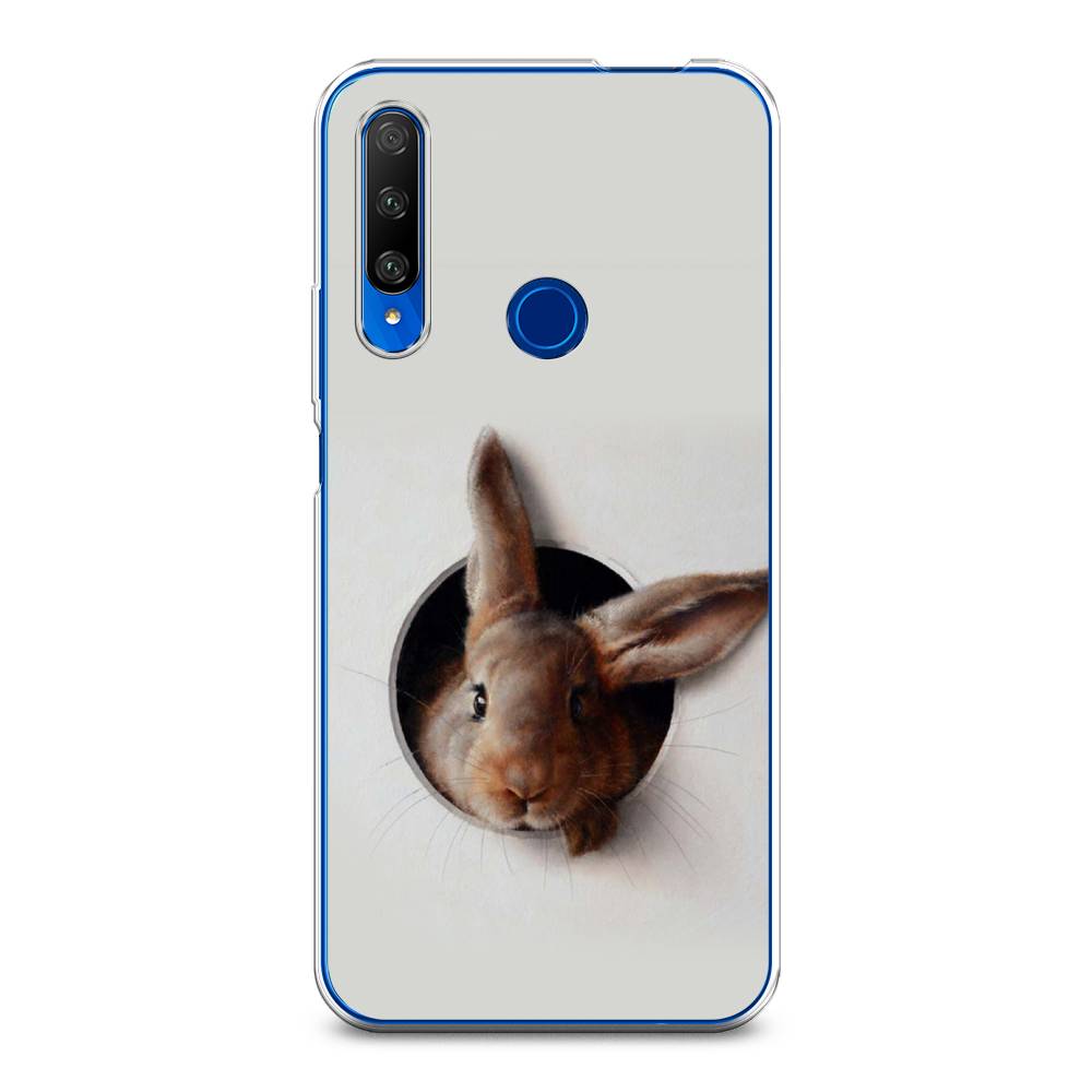 

Чехол на Huawei Honor 9X Premium "Любопытный кролик", Серый;коричневый, 610650-1