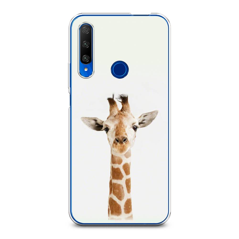 

Чехол на Huawei Honor 9X Premium "Любопытный жираф", Бежевый;коричневый, 610650-1