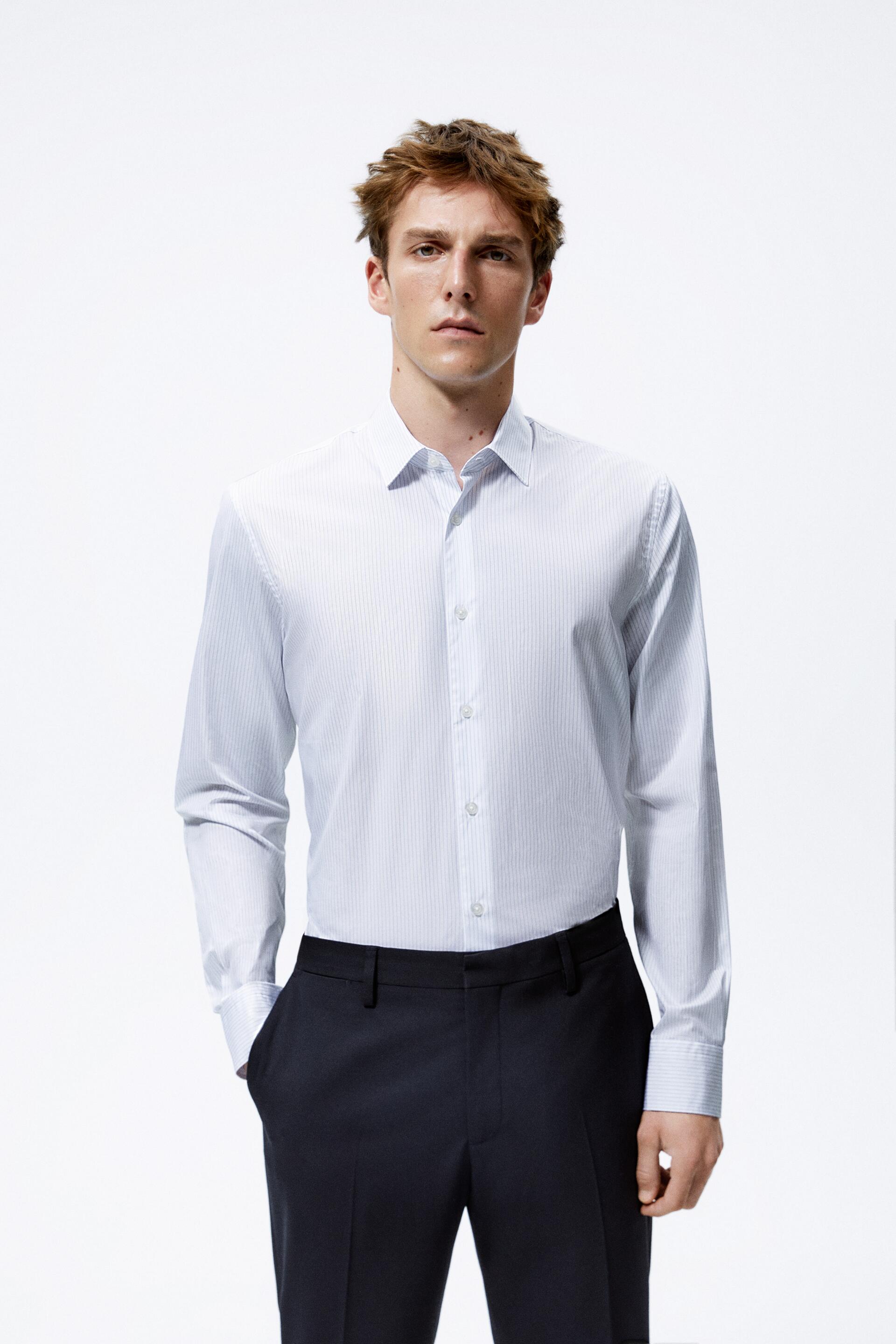 

Рубашка мужская ZARA 01434290 белая XL, 01434290